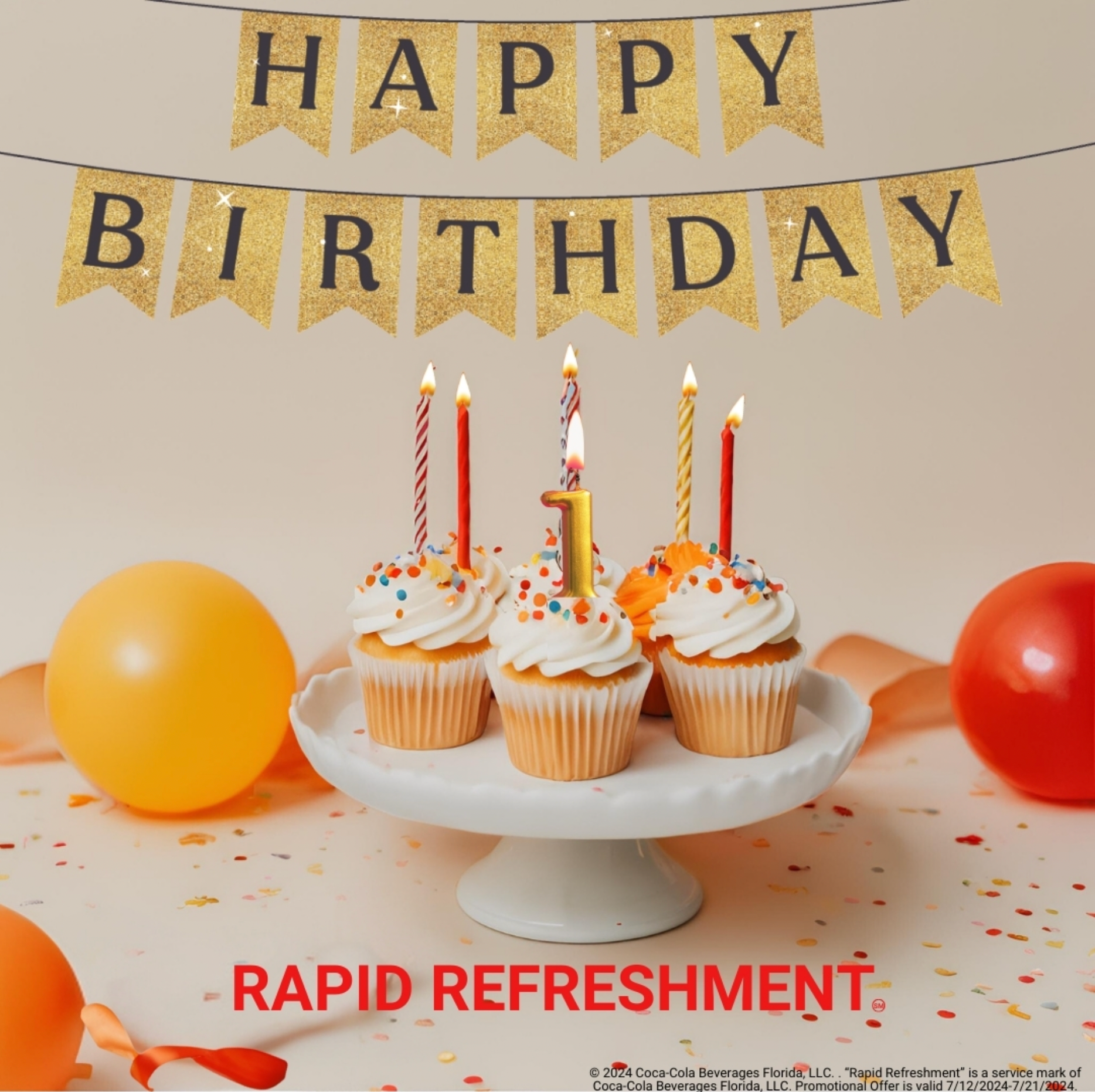 Rapid Refreshment birthday social post